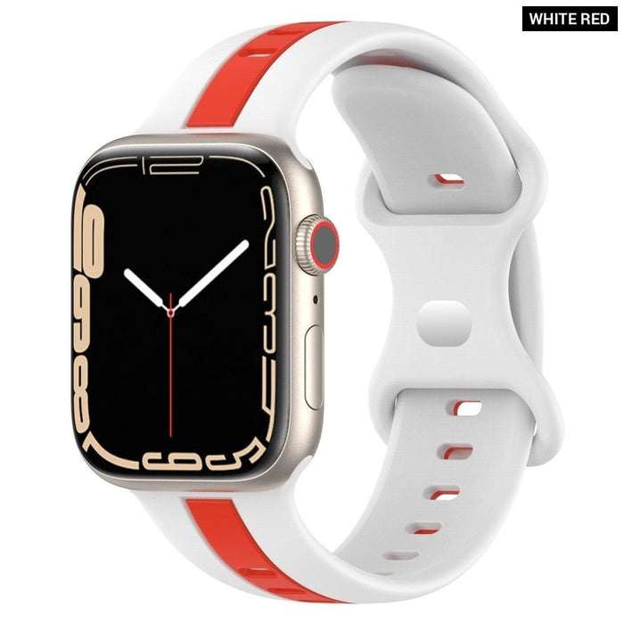 Silicone Woven Loop Bracelet Strap for Apple Watch