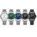 Business Wristwatch Quartz Analog Stainless Steel Bracelet