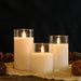 3pcs Flameless 3d Effect Led Candles With 8 Key Remote