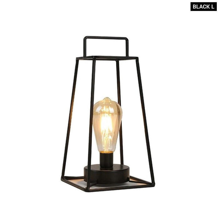 Retro Modern Hanging Cage Table Lamp For Bedroom Home Decor