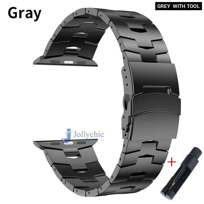 Titanium Metal Replacement Band For Apple Watch