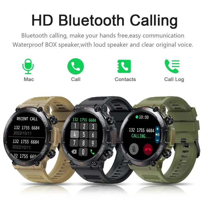 Melanda 1.39 Bluetooth Call Smart Watch Fitness Tracker With Heart Monitor For Android & Ios 400Mah Smartwatch K56