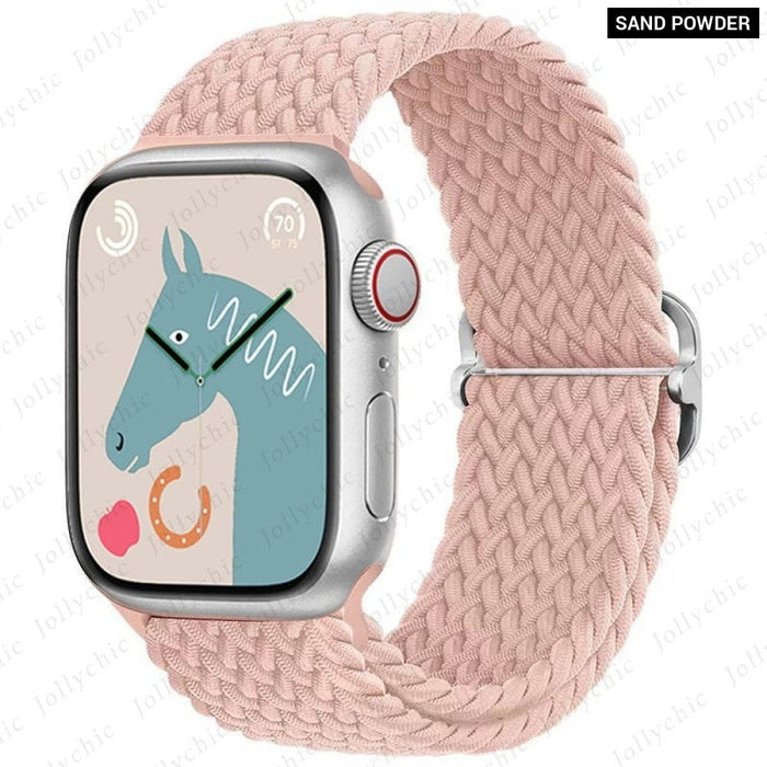 Elastic Braided Loop Strap For Apple iWatch