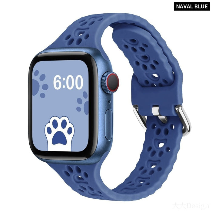 Narrow Thin Silicone Band for Apple Watch