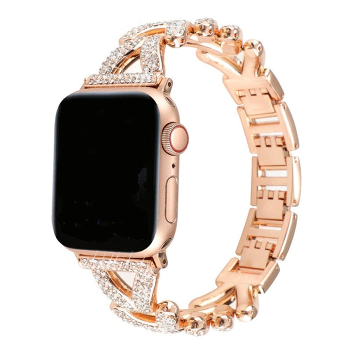 Diamond Steel Luxury Chain Strap Case Bracelet for iWatch