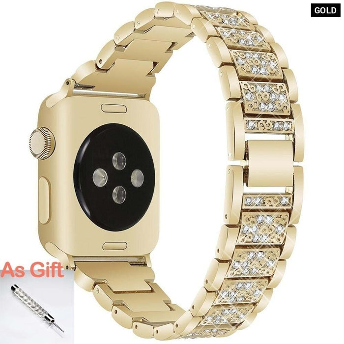 Jewelry Diamond Wrist Chain Strap for Apple Watch