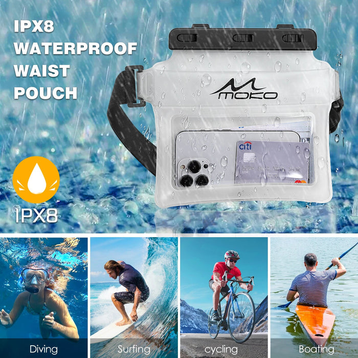 Waterproof Swimming Ski Drift Diving Shoulder Waist Underwater Phone Bag