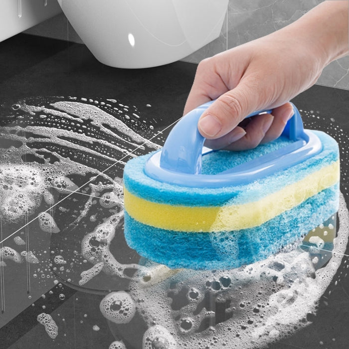 Cleaning Brush with Handle Kitchen Sponge Wipe Thickening Bathroom Tile Cleaning Tools