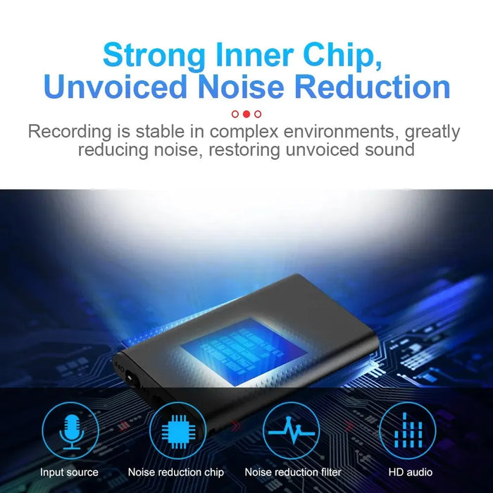 Compact Voice Recorder With Noise Reduction