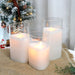 3pcs Triangle Battery Operated Flickering Led Candles