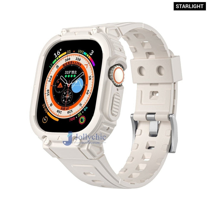Multicolour Bumper Rugged Strap Case for Apple Watch