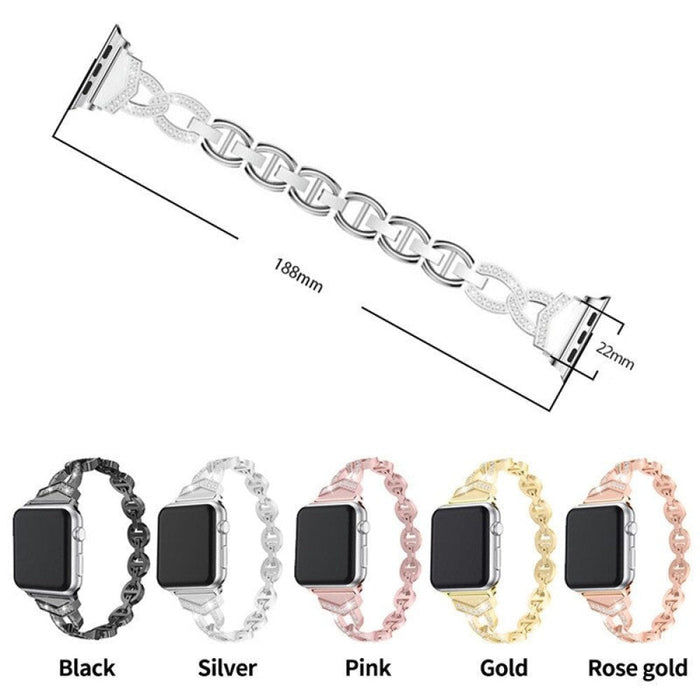 Diamond Steel Strap for Apple Watch