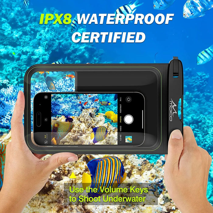 For Iphone 14 13 12 Pro Max Galaxy S23 S22 Ultra 9.5" Large Clear Phone Waterproof Dry Bag/Pouch