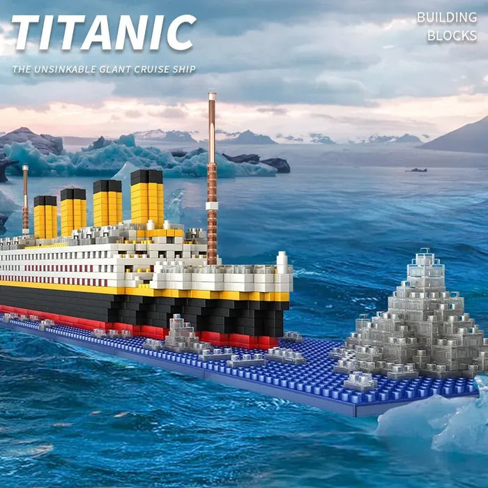 1860Pcs Titanic Building Blocks Set Diy Educational Toy