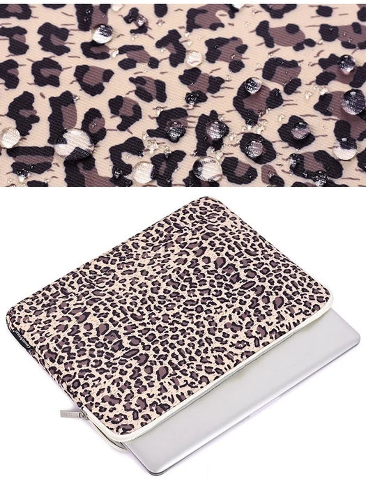 For Macbook Air Pro M1 Mens 11,12,13,14,15.6 Inch Leopard Sleeve Case Laptop Bag