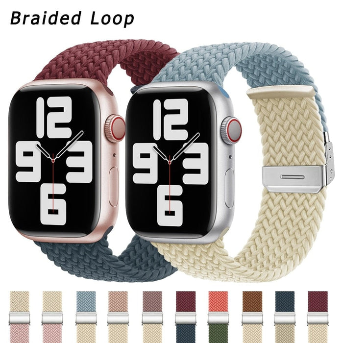 Nylon Correa Braided Loop For Apple iWatch