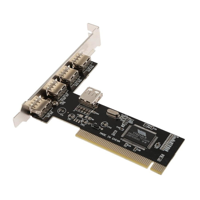 4 Ports PCI to USB 2.0 HUB PCI Expansion Card Adapter High Speed Converter for Desktop Computer Controller Card Adapter PCI Card