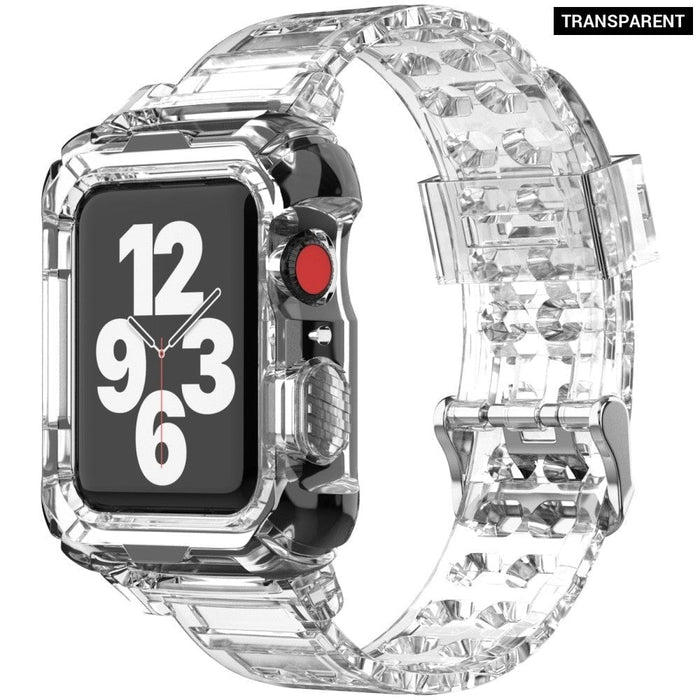 Transparent Silicone Strap case for Apple Watch