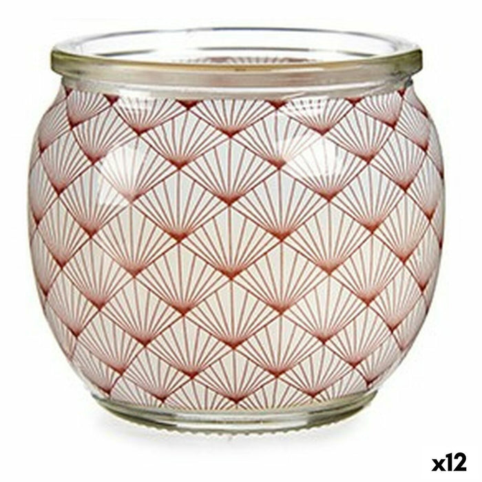 Scented Candle Coconut Cream Glass Wax 7.5 X 6.3 X 7.5 Cm 12 Units