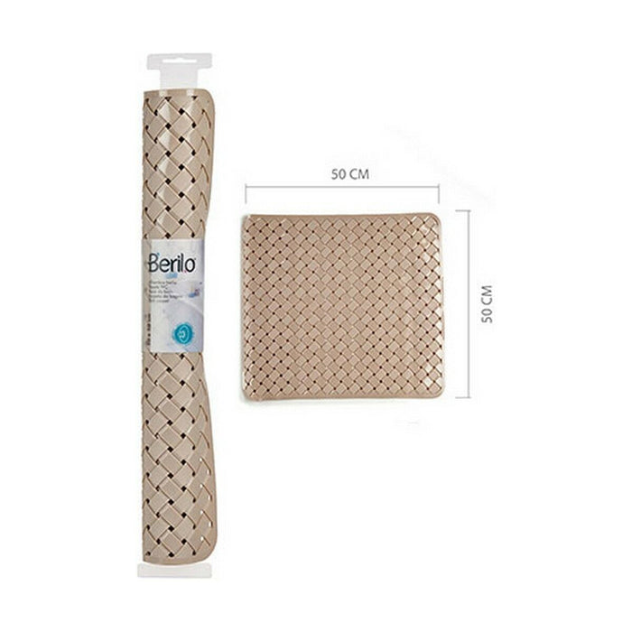 Bath Rug Braiding Beige Pvc 0.03 x 50 Cm 12 Units