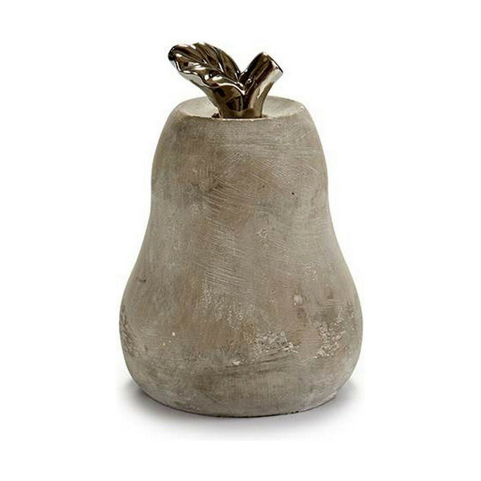 Decorative Figure Grey Cement Pear 15 X 20.5 X 15 Cm 6 Units