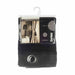 Curtain 140 x 260 Cm Grille Black 6 Units