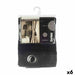 Curtain 140 x 260 Cm Grille Black 6 Units