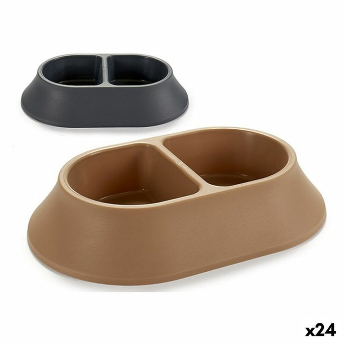 Pet Feeding Dish Plastic 34 x 7 x 22 cm 24 Units