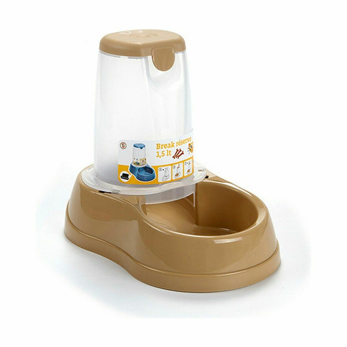 Dog Feeder By Stefanplast Beige Plastic 2 L 18 x 22 x 29 cm 8 Units