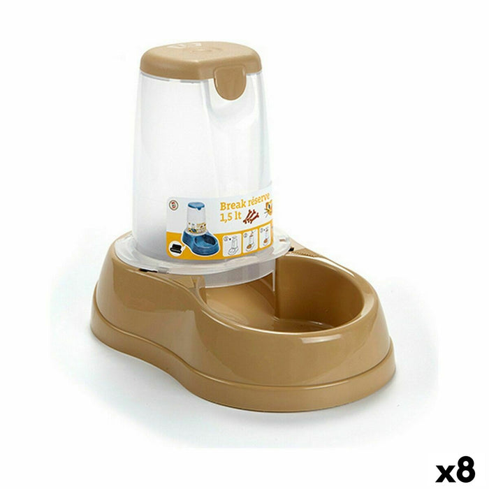 Dog Feeder By Stefanplast Beige Plastic 2 L 18 x 22 x 29 cm 8 Units