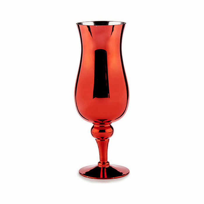 Candleholder Crystal Red 13.5 X 35 X 13.5 Cm 6 Units