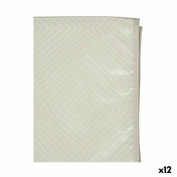 Tablecloth Oilcloth Beige Rhombus 140 X 140 Cm 12 Units