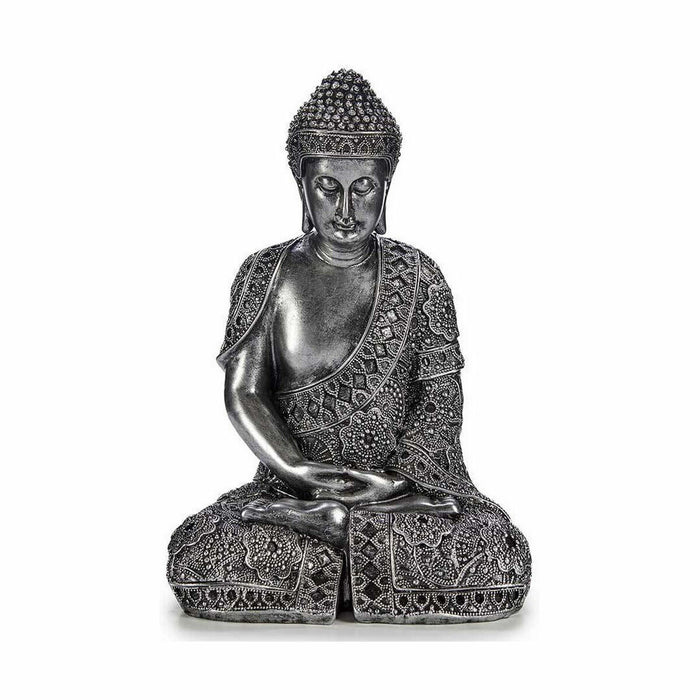 Decorative Figure Buddha Sitting Silver 17 x 32.5 22 Cm 4