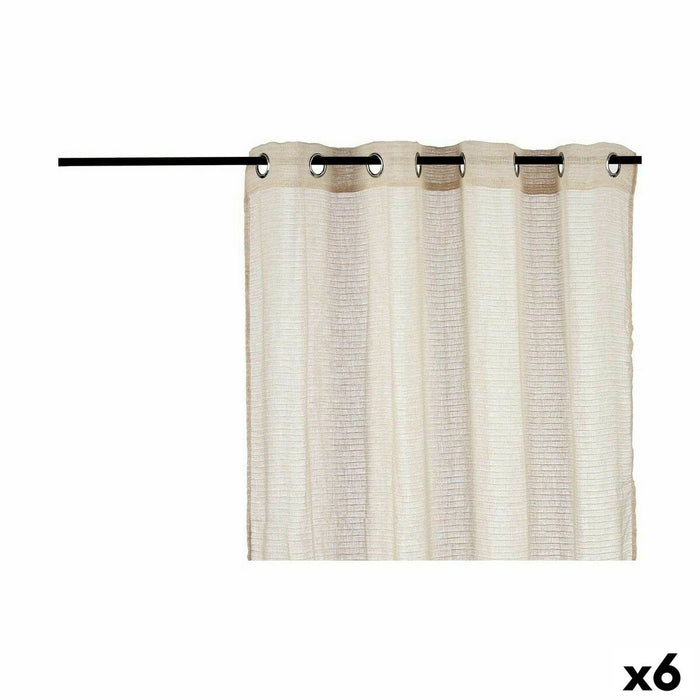 Curtain Beige 140 X 0.1 X 260 Cm 6 Units