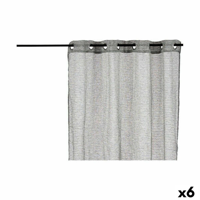 Curtain 140 X 260 Cm Grey 6 Units