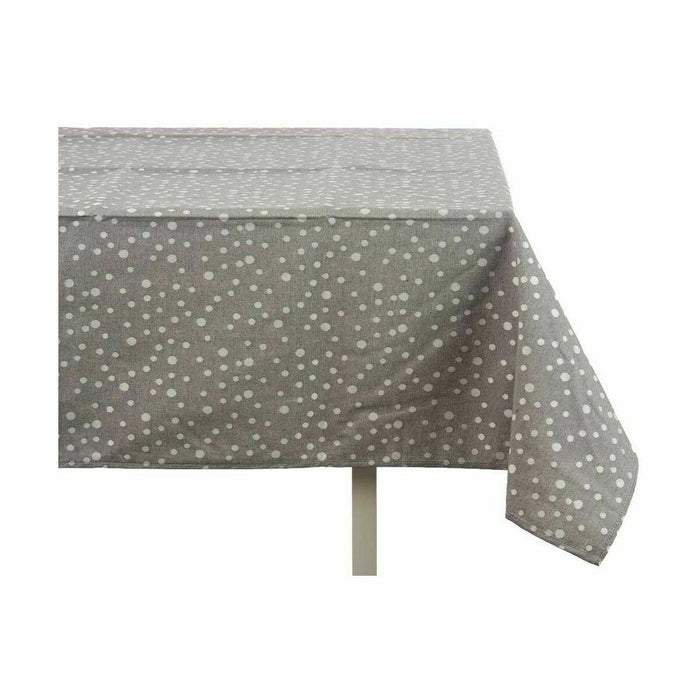 Tablecloth Jacquard Anti-Stain Spots 140 X 180 Cm Grey 8 Units