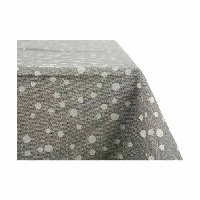 Tablecloth Jacquard Anti-Stain Spots 140 X 180 Cm Grey 8 Units