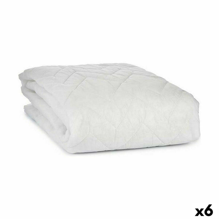 Mattress Protector White 135 X 190 Cm 6 Units