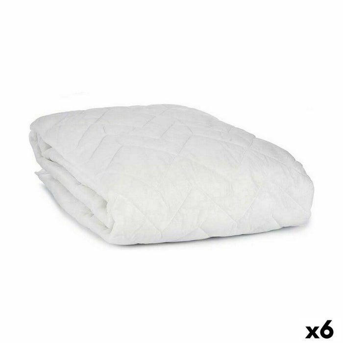 Mattress Protector White 150 X 190 Cm 6 Units