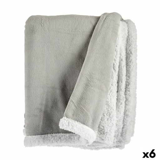 Blanket White Light Grey 130 x 1 170 Cm 6 Units