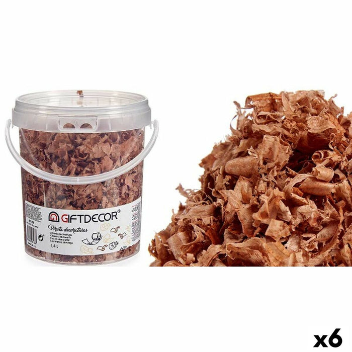 Decorative Shavings 1.4 L Brown 6 Units