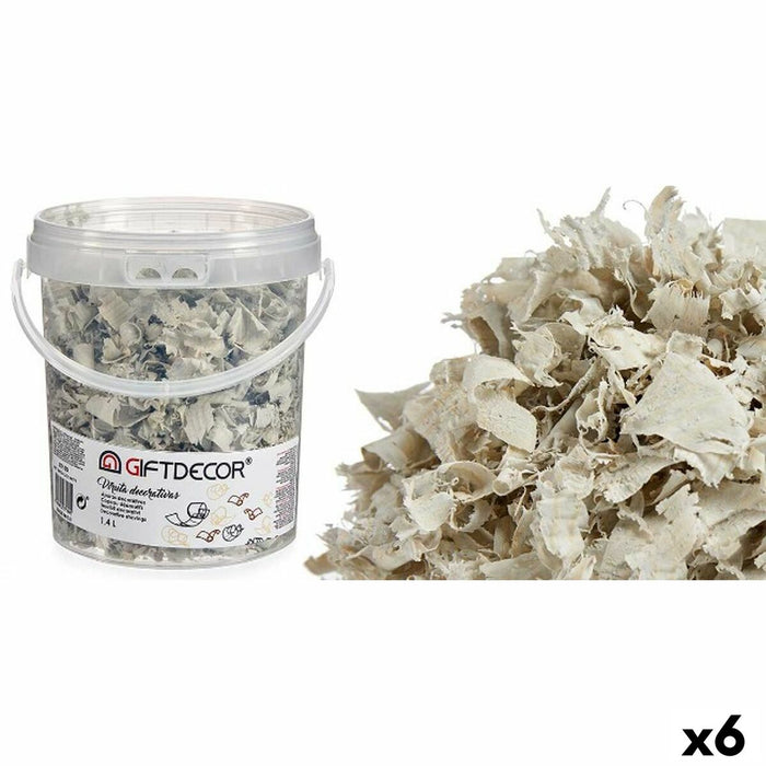 Decorative Shavings 1.4 L Light Grey 6 Units