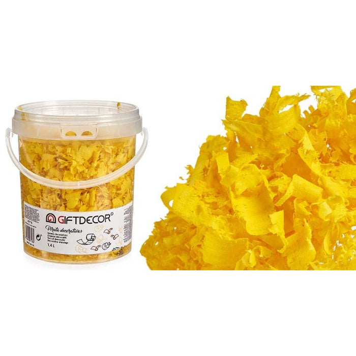 Decorative Shavings 1.4 L Yellow 6 Units