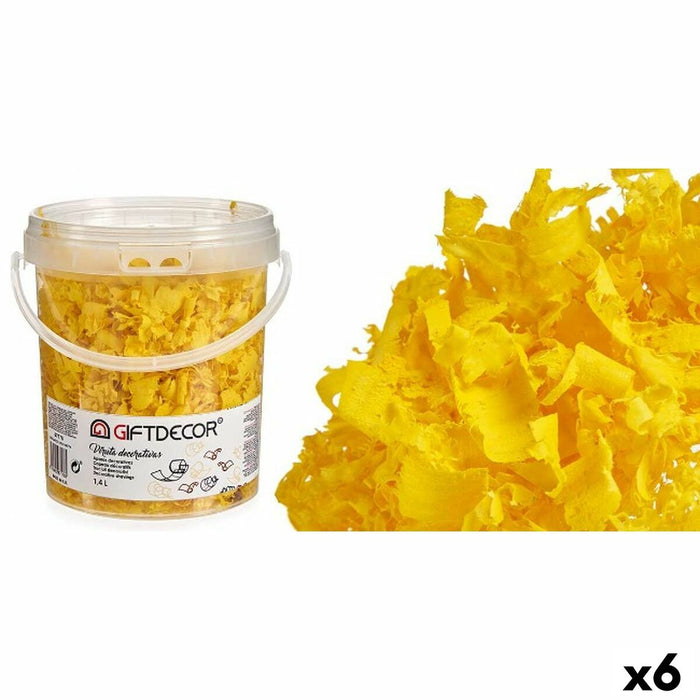 Decorative Shavings 1.4 L Yellow 6 Units