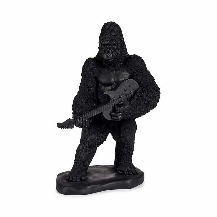 Decorative Figure Gorilla Guitar Black 17.5 x 38 27 Cm 3