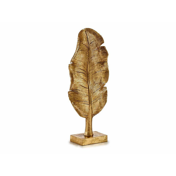 Decorative Figure Leaf Of a Plant Golden 8 x 43.5 17 Cm 6