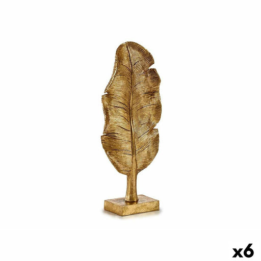 Decorative Figure Leaf Of a Plant Golden 8 x 43.5 17 Cm 6