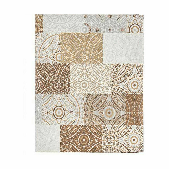 Tablecloth Thin Canvas Anti-Stain Tile 140 X 180 Cm Beige 6 Units