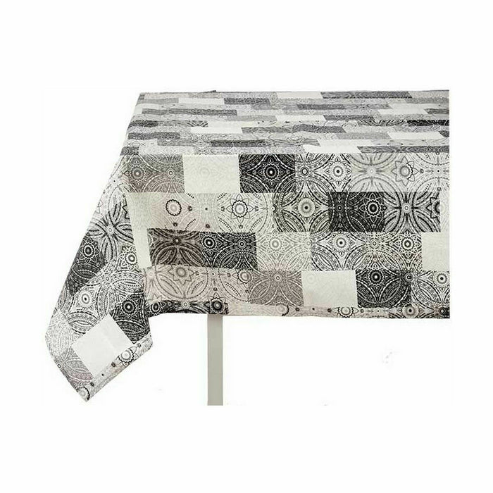 Tablecloth Thin Canvas Anti-Stain Tile 140 X 180 Cm Grey 6 Units