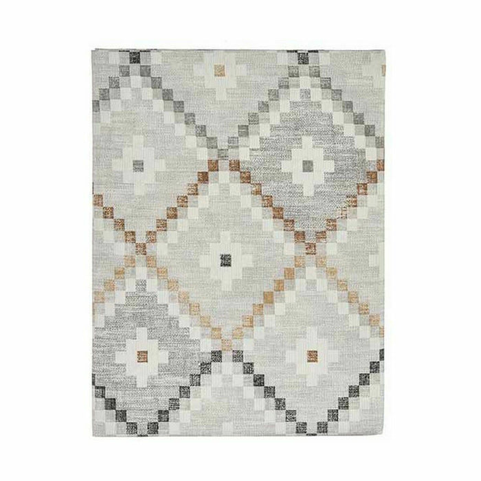 Tablecloth Thin Canvas Anti-Stain Rhombus 140 X 180 Cm Beige 6 Units